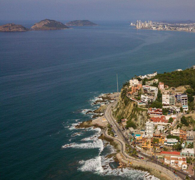 mazatlan bay aeral view