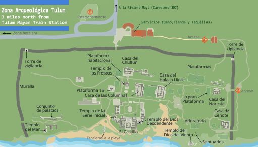 Zona Arqueologica Tulum - English